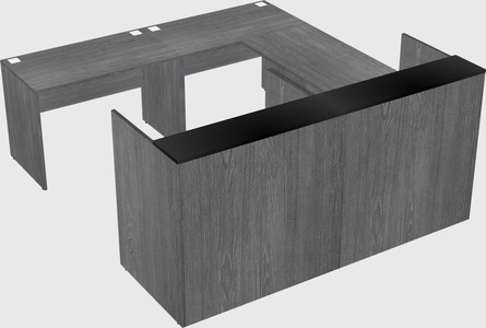 Shared one sided u-shaped reception desk