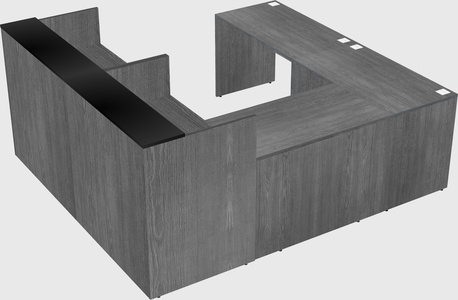 Shared one sided u-shaped reception desk