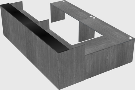 Shared one sided u-shaped reception desk