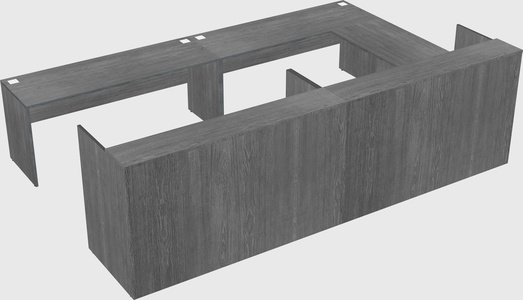 Shared one sided u-shaped reception desk