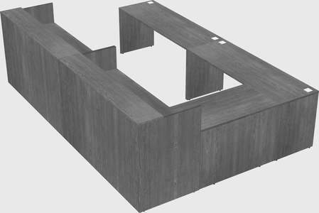 Shared one sided u-shaped reception desk