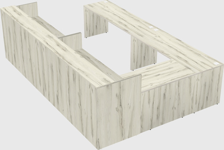 Shared one sided u-shaped reception desk