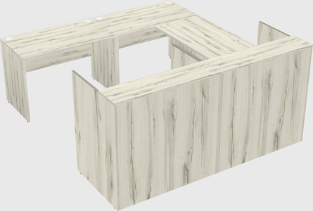 Shared one sided u-shaped reception desk