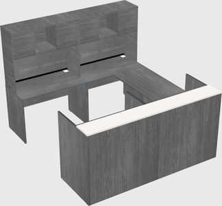Shared one sided u-shaped reception desk