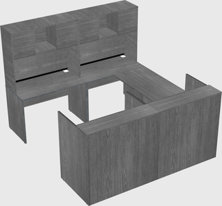 Shared one sided u-shaped reception desk