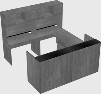 Shared one sided u-shaped reception desk