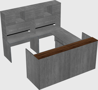 Shared one sided u-shaped reception desk
