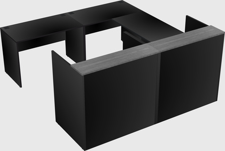 Shared one sided u-shaped reception desk