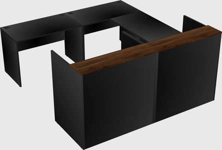 Shared one sided u-shaped reception desk
