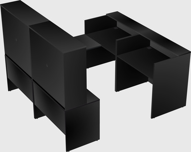 Shared one sided u-shaped reception desk