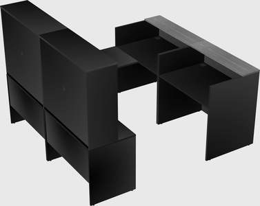 Shared one sided u-shaped reception desk