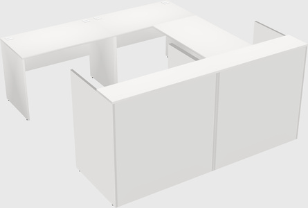 Shared one sided u-shaped reception desk