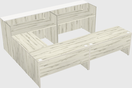 Shared one sided u-shaped reception desk