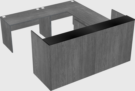 Shared one sided u-shaped reception desk