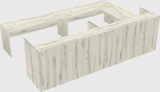 Shared one sided u-shaped reception desk