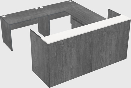 Shared one sided u-shaped reception desk