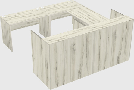 Shared one sided u-shaped reception desk