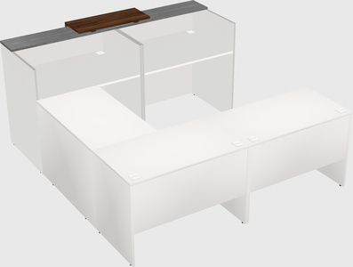 Shared one sided u-shaped reception desk
