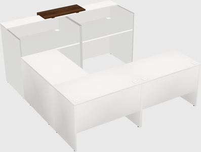 Shared one sided u-shaped reception desk