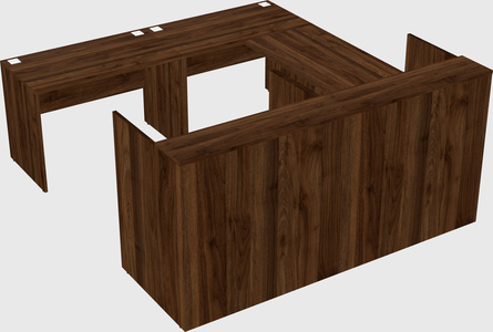 Shared one sided u-shaped reception desk