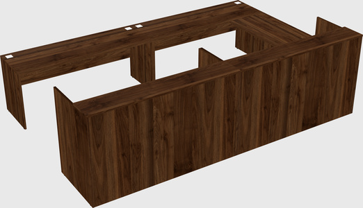 Shared one sided u-shaped reception desk