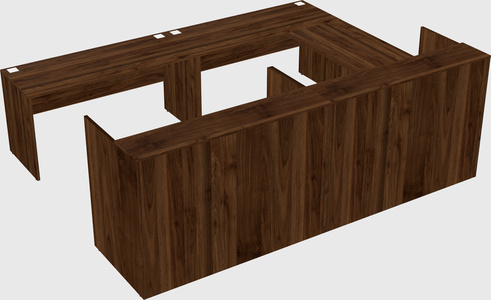 Shared one sided u-shaped reception desk