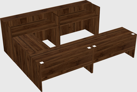 Shared one sided u-shaped reception desk