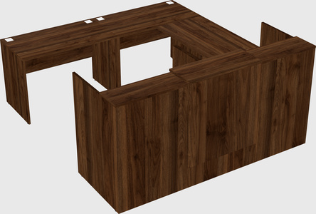 Shared one sided u-shaped reception desk