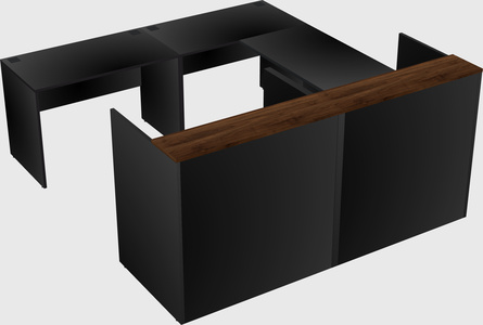 Shared one sided u-shaped reception desk