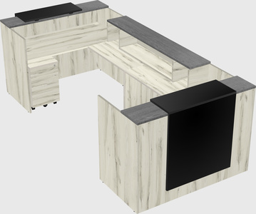 Reception desk u-shape
