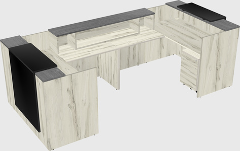 Reception desk u-shape