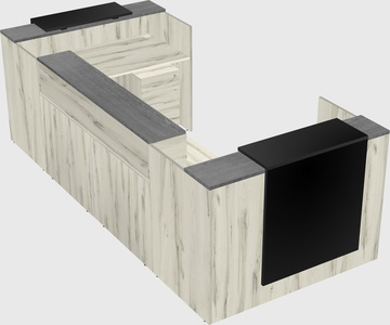 Reception desk u-shape