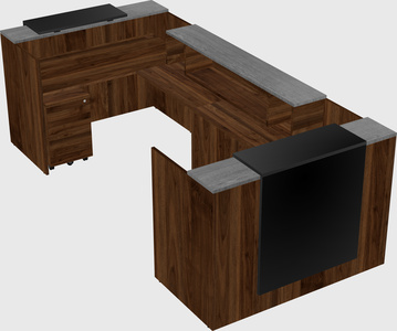 Reception desk u-shape