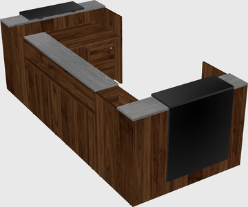 Reception desk u-shape