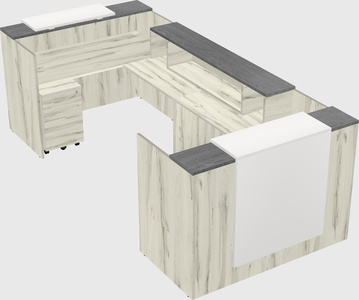 Reception desk u-shape
