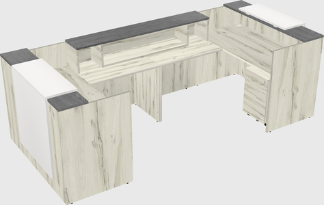 Reception desk u-shape