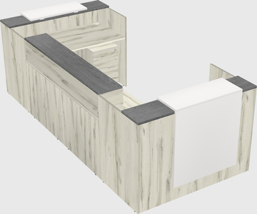 Reception desk u-shape
