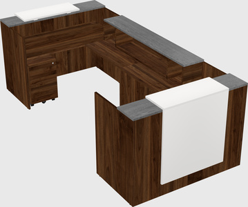 Reception desk u-shape