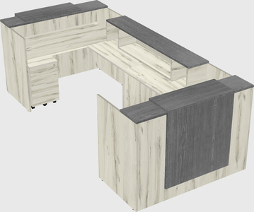 Reception desk u-shape