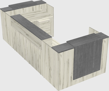 Reception desk u-shape
