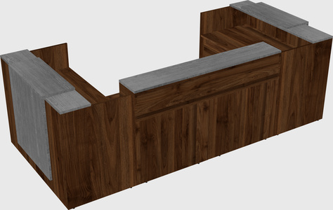 Reception desk u-shape