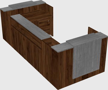 Reception desk u-shape