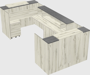 Reception desk u-shape