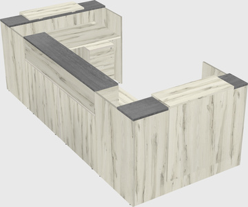 Reception desk u-shape