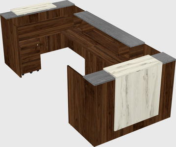 Reception desk u-shape