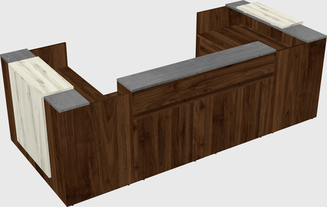 Reception desk u-shape
