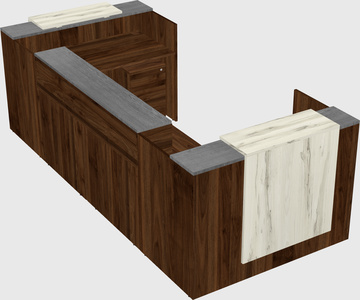 Reception desk u-shape