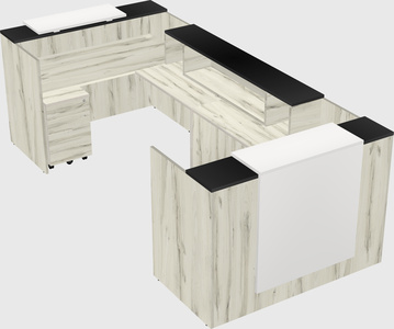 Reception desk u-shape