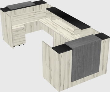 Reception desk u-shape