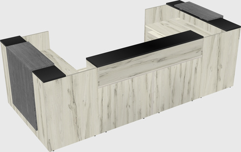 Reception desk u-shape
